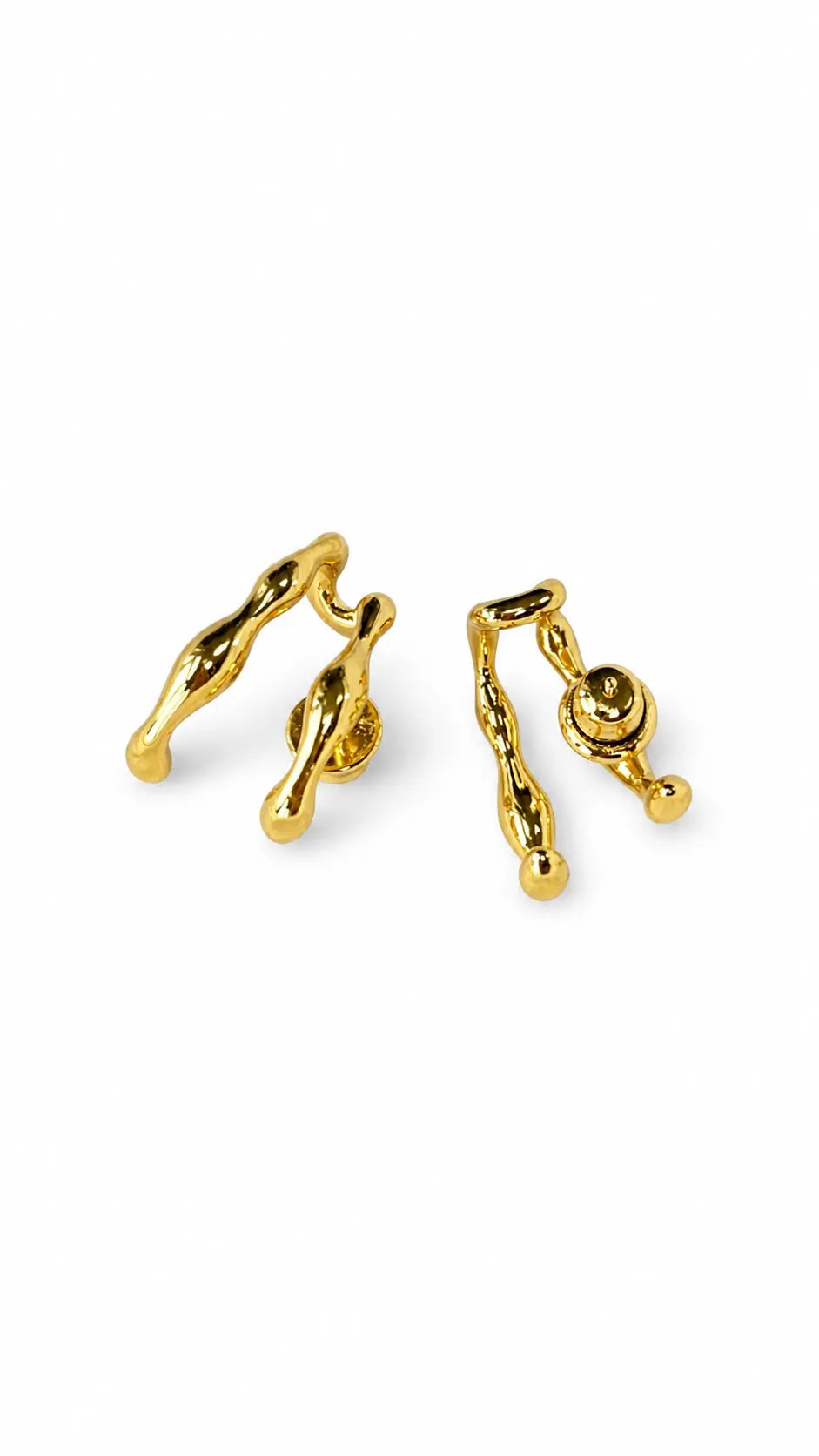 EARHOOK  DUPLO B. OURO 18K