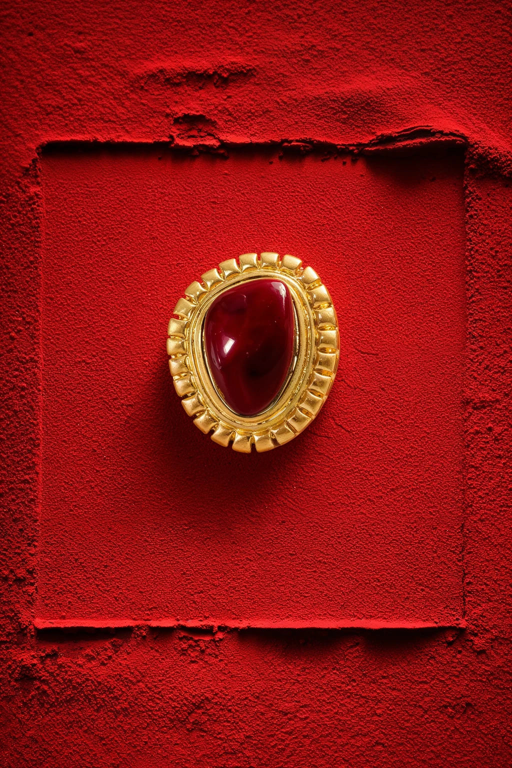 ANEL AJUSTAVEL PEDRA BORDEAUX