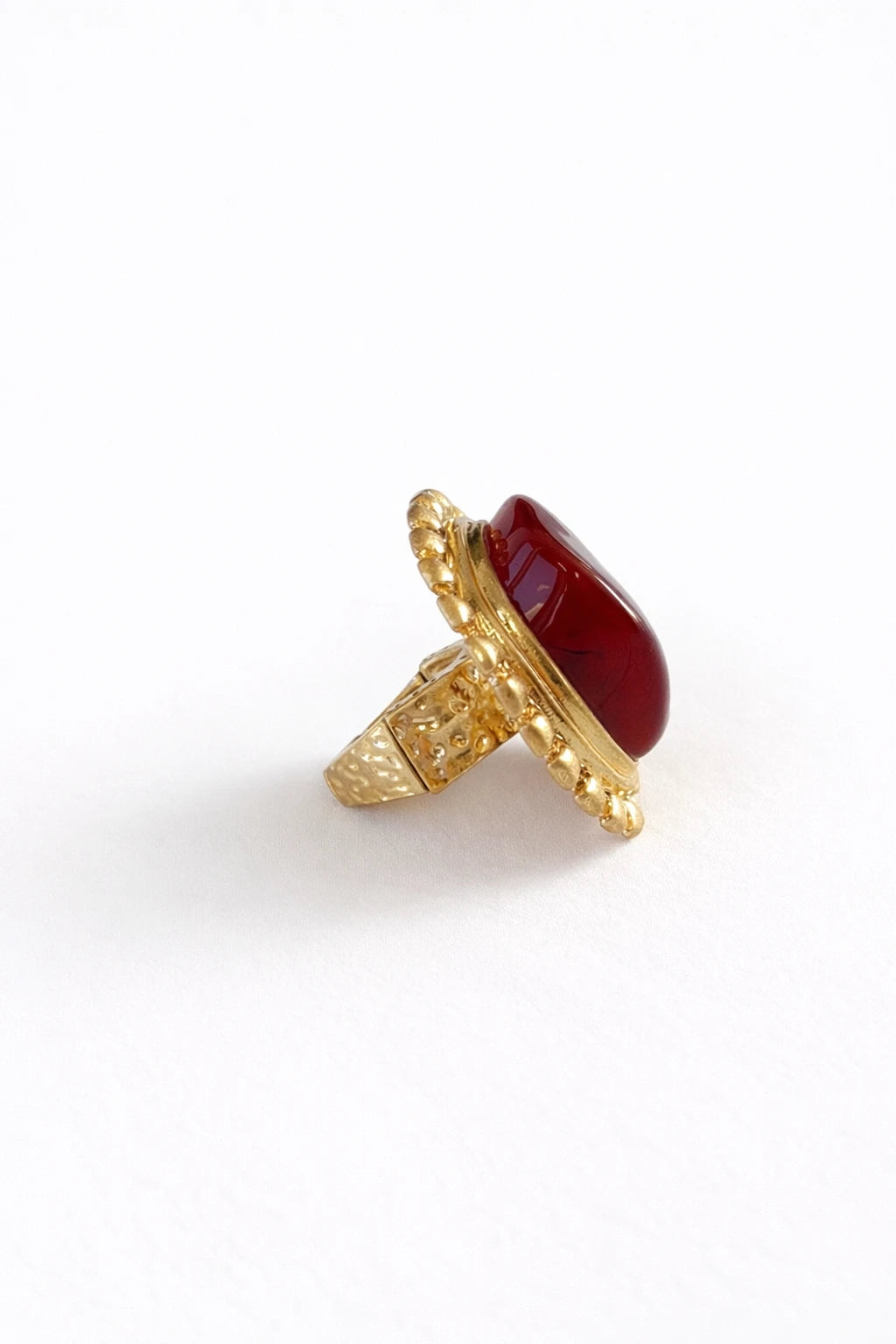 ANEL AJUSTAVEL PEDRA BORDEAUX