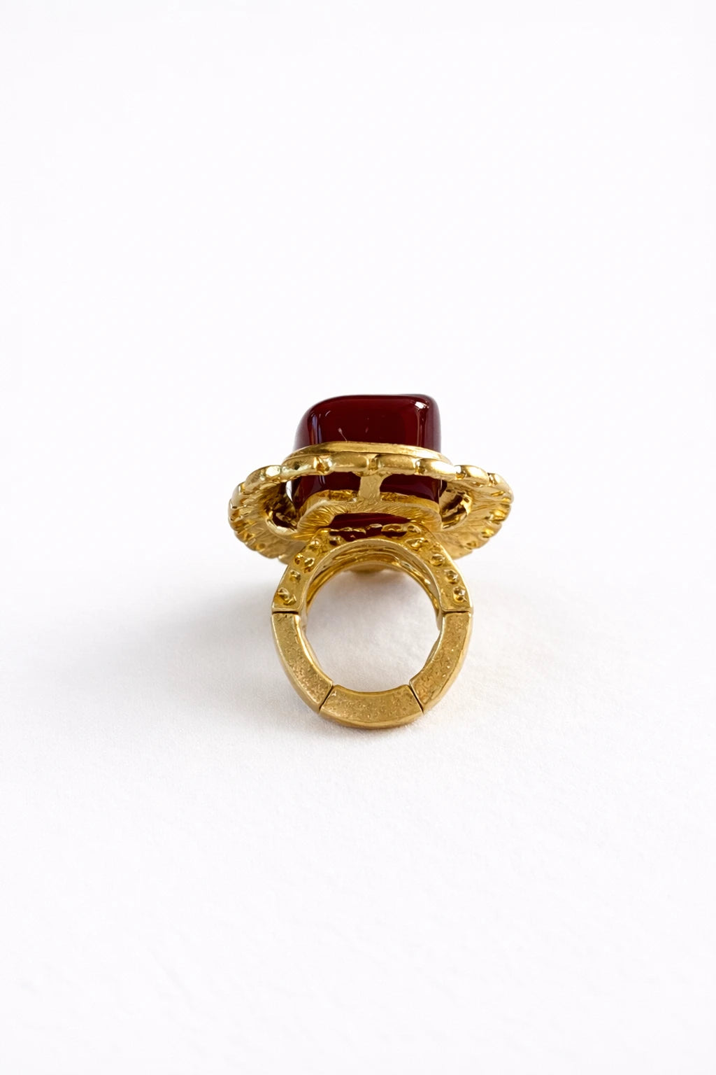 ANEL AJUSTAVEL PEDRA BORDEAUX