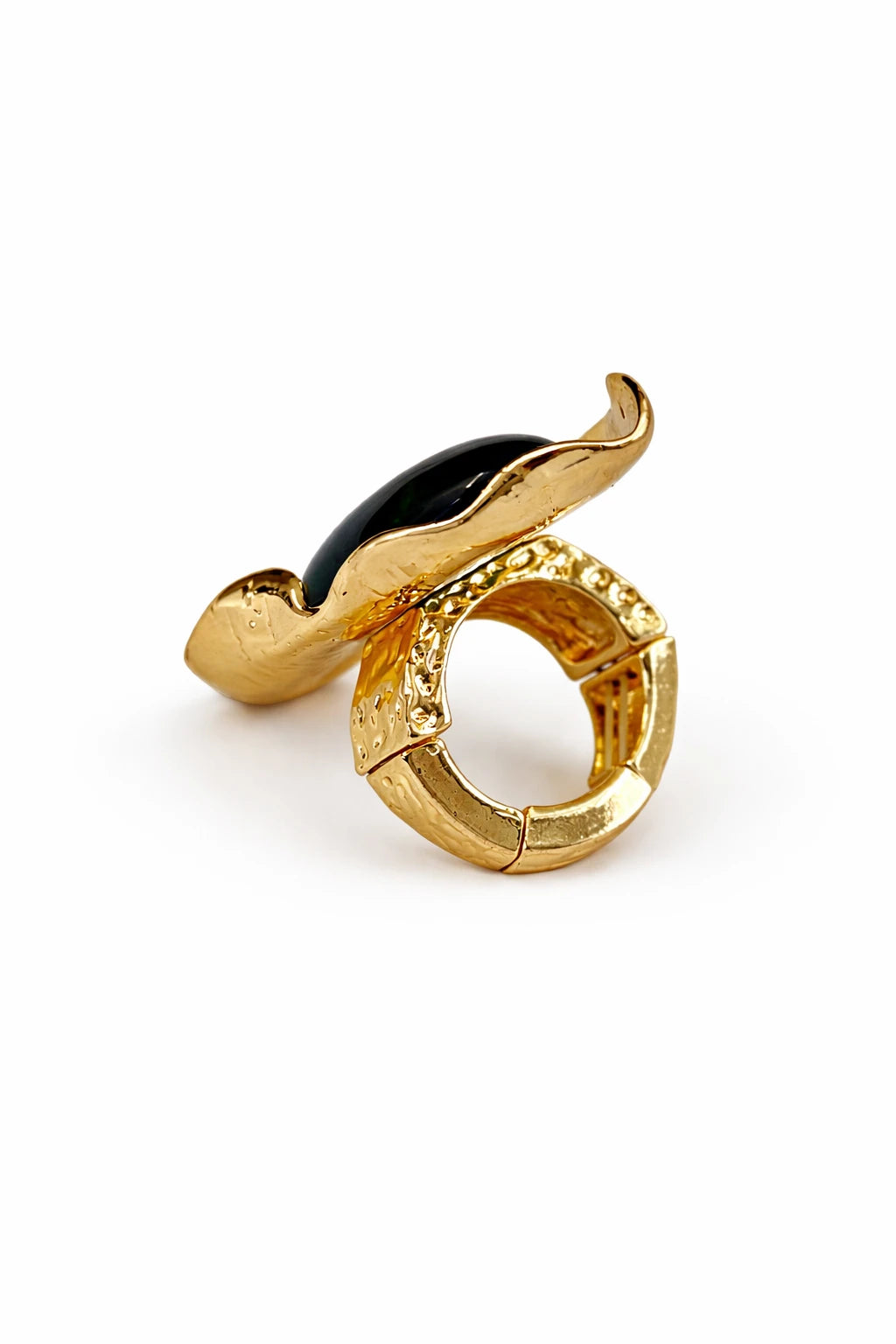 ANEL AJUSTAVEL PEDRA VERDE