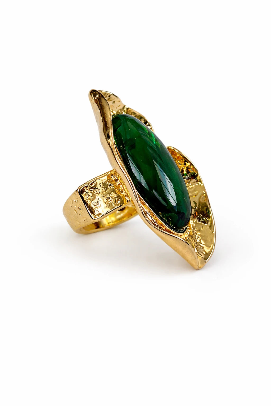 ANEL AJUSTAVEL PEDRA VERDE